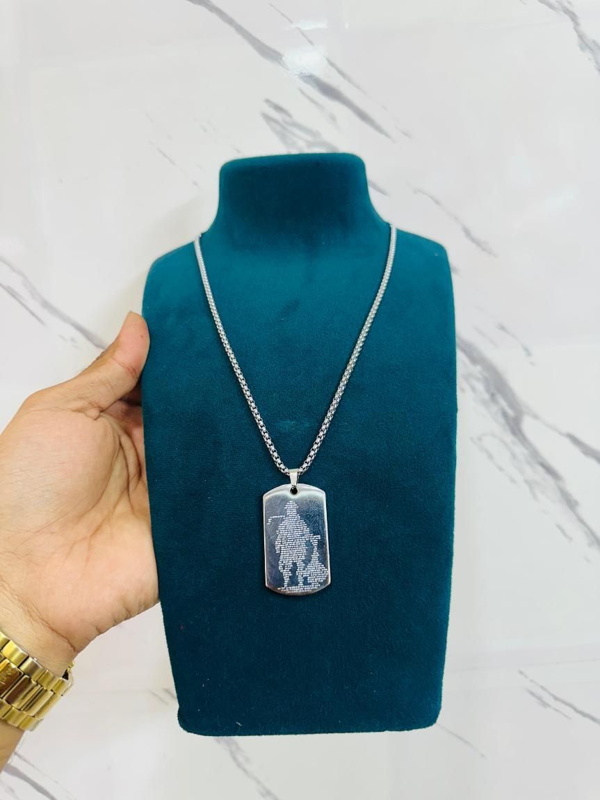 Hanuman Chalisha Pendant with Chain