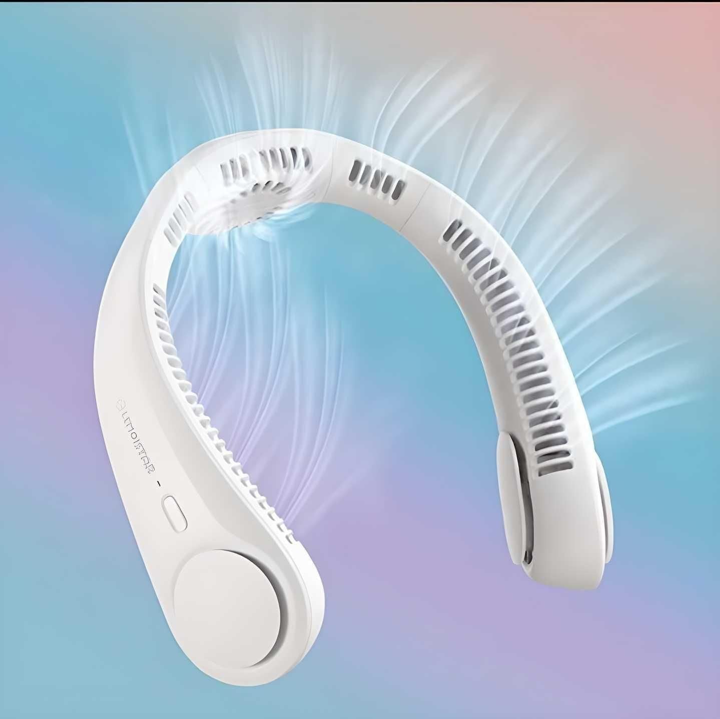 KIDEE Neck Fan, Portable Bladeless Neck Fans, Upgrade 360° Airflow, Super Quiet, 3 Speeds, 4000mAh Personal Wearable Neck Fan, Upgraded Cooling Air Volume USB Rechargeable Hands Free Fan