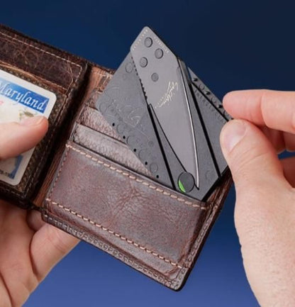 Credit Card Multifunctional Pocket Knife Wallet
